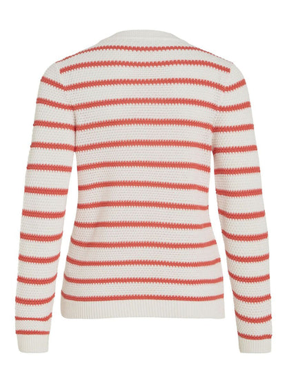 Dalo Stripe Jumper (White/Dubarry)