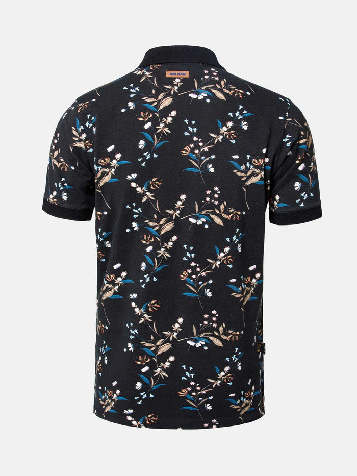The Fisher Black Polo Wam Denim