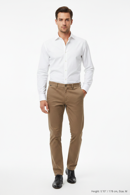 Jorell Dark Beige – Model Front