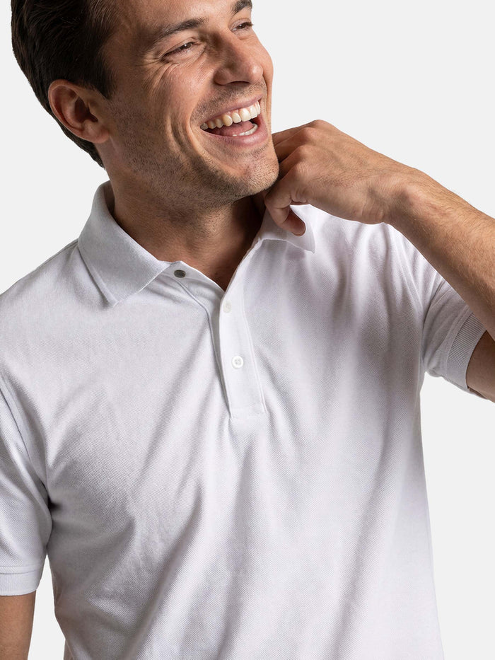 De Lurian Off White Polo