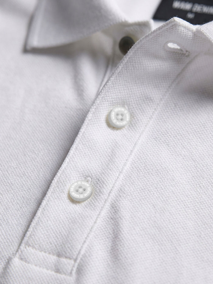 De Lurian Off White Polo