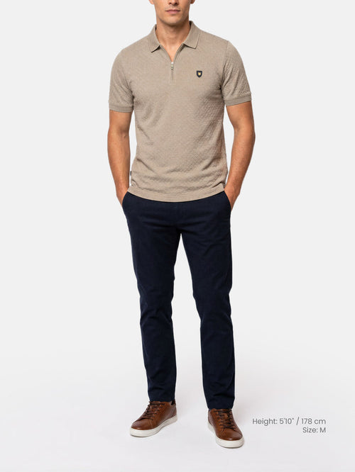 De Navor Donkerbeige Polo