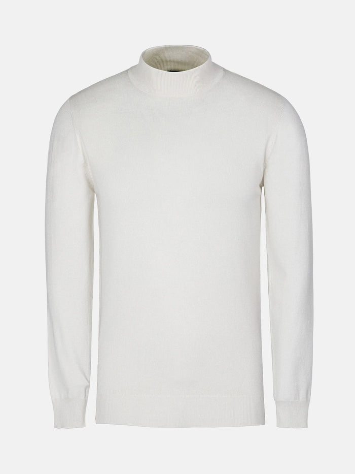Siena Round-Necked White Pullover 6XL
