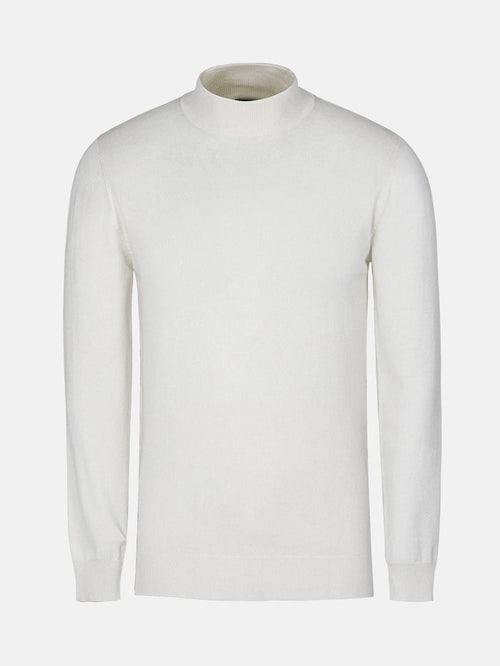 Siena Round-Necked White Pullover 6XL