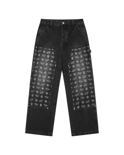 Diamonds & Dollars Denim Carpenter Pant
