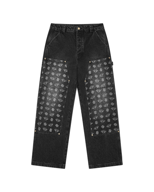 Diamonds & Dollars Denim Carpenter Pant