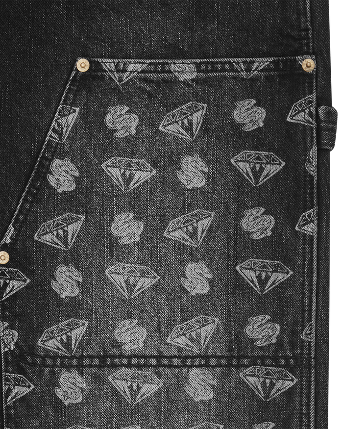 Diamonds & Dollars Denim Carpenter Pant
