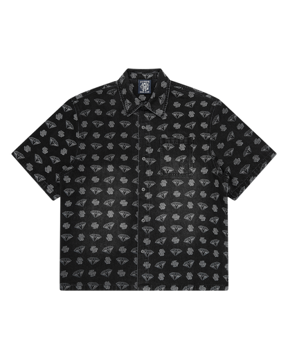 Diamonds & Dollars Oversized Denim Shirt