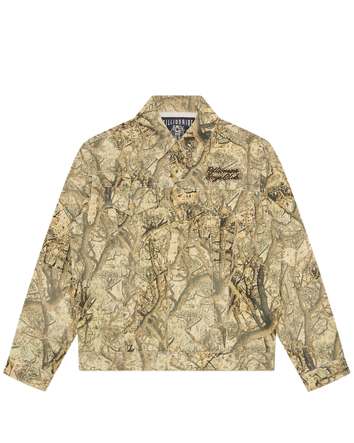 Diamonds & Dollars Tree Camo Trucker Jacket