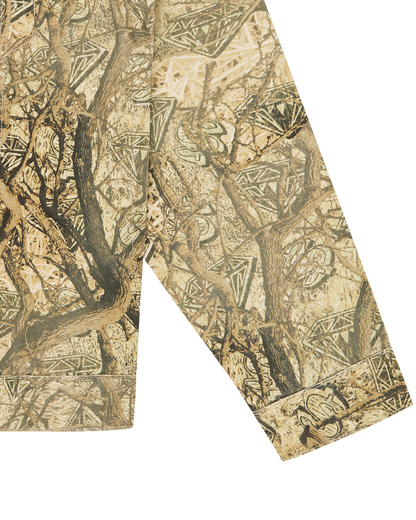 Diamonds & Dollars Tree Camo Trucker Jacket