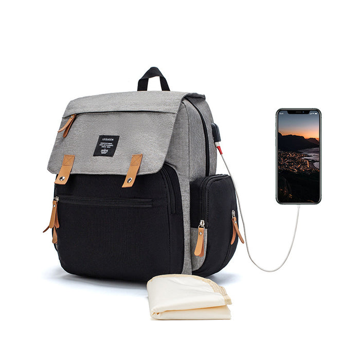 Portable baby essentials bag with shoulder and crossbody carry options for errands, family visits, travel and daily routines.