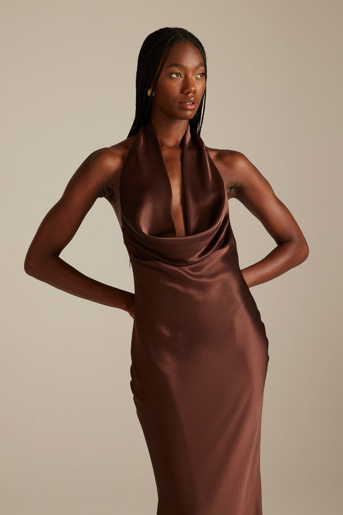 Dillon Halter Espresso Bridesmaid Dress_XS_