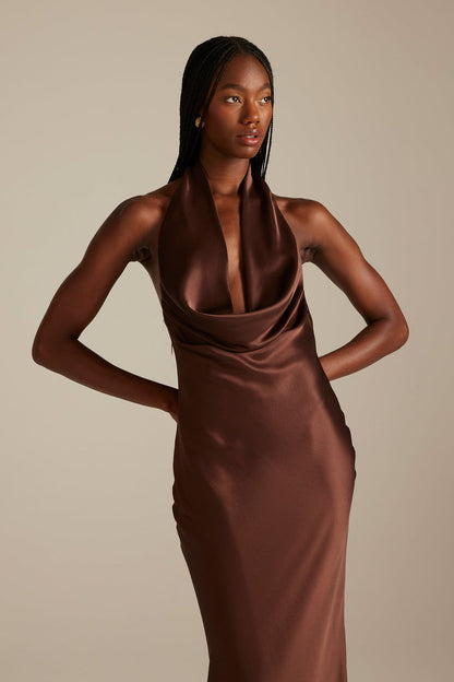 Dillon Halter Espresso Bridesmaid Dress_XS_