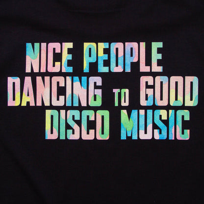 Disco People Pastel Camo Back Print - Tshirt - Black