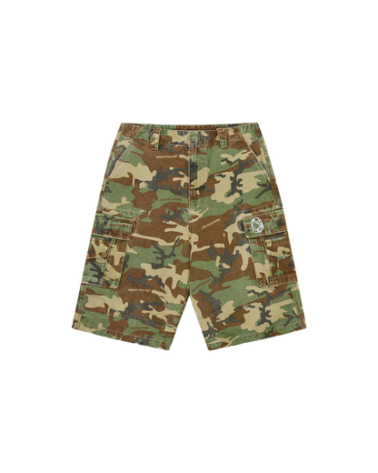 Distressed Oversized Cargo Shorts