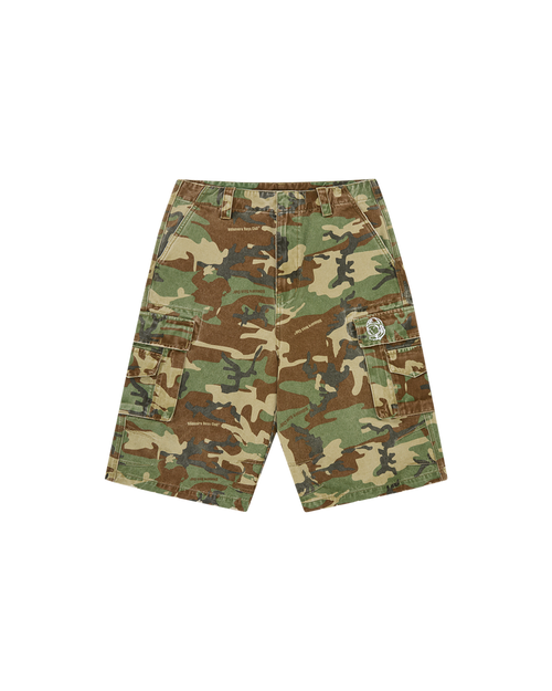 Distressed Oversized Cargo Shorts