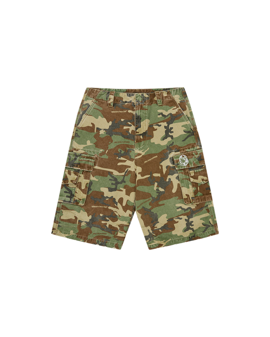 Distressed Oversized Cargo Shorts