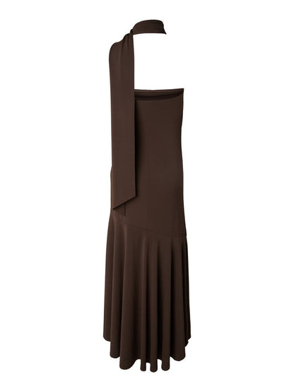 Dita Bandeau Maxi Dress (Coffee Bean)