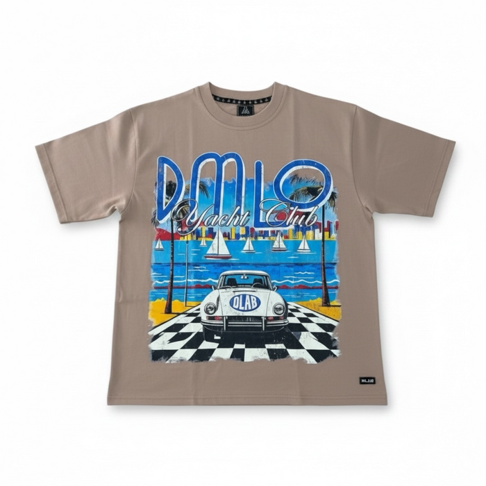 DLAB “Yatch Club” Oversized Box fit White Tee