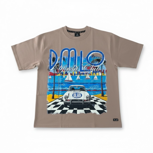 DLAB “Yatch Club” Oversized Box fit White Tee