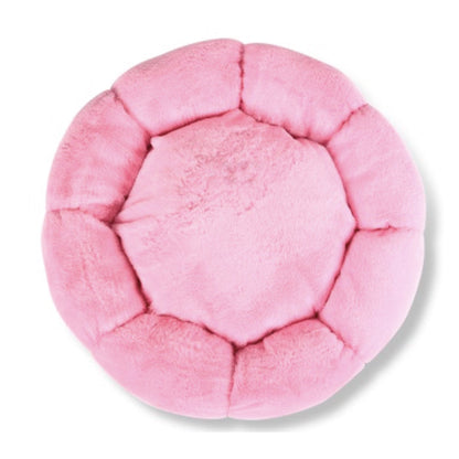 Dog Bed Eco-Friendly Super Soft Round Fur Bed for Pets