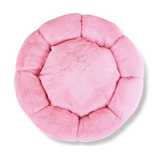 Dog Bed Eco-Friendly Super Soft Round Fur Bed for Pets