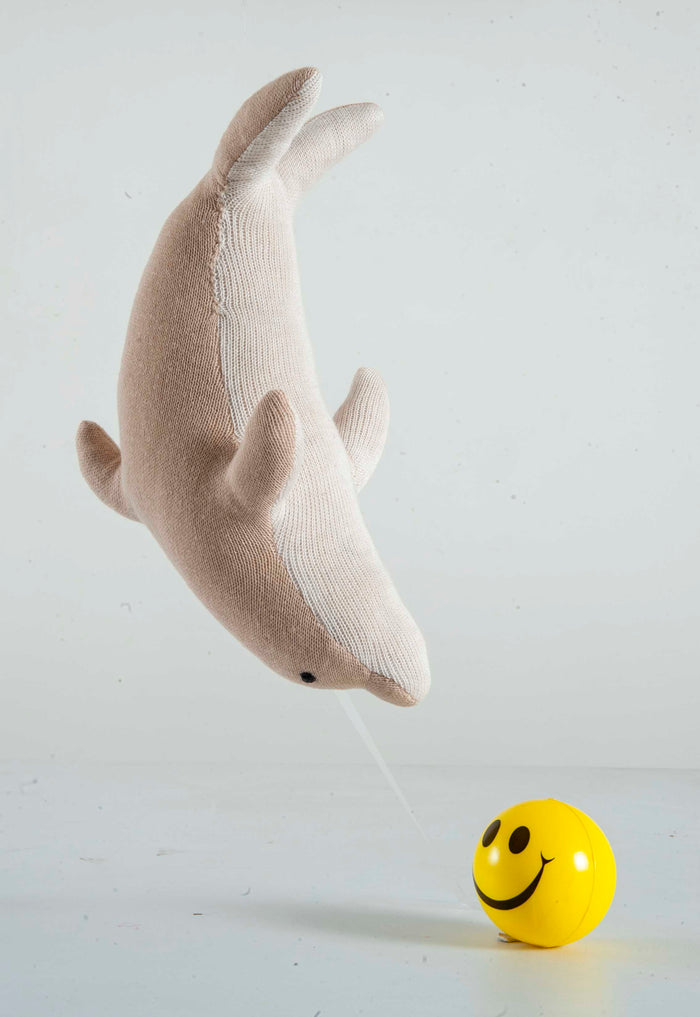 Dolphin Machine Knitted Stuffed Baby /Plush/Soft Toy | 100% Premium Cotton