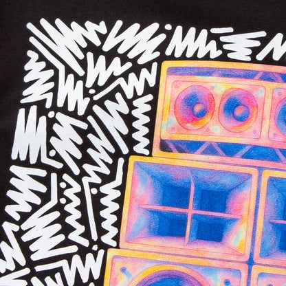 Doodle Funktion Back Print - Tshirt - Black