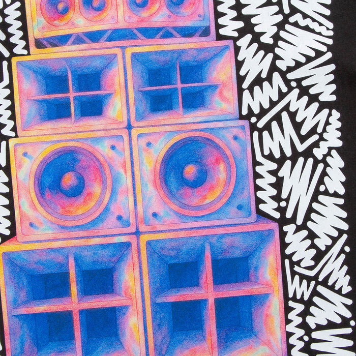 Doodle Funktion Back Print - Tshirt - Black
