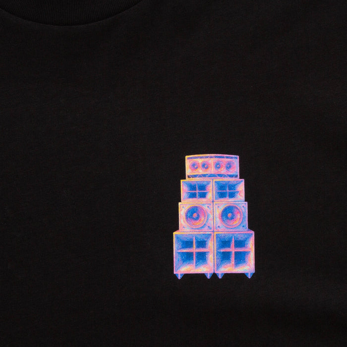 Doodle Funktion Back Print - Tshirt - Black