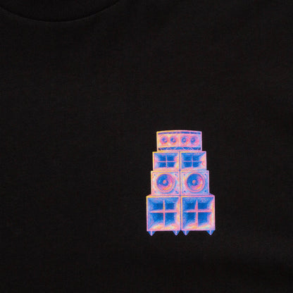 Doodle Funktion Back Print - Tshirt - Black