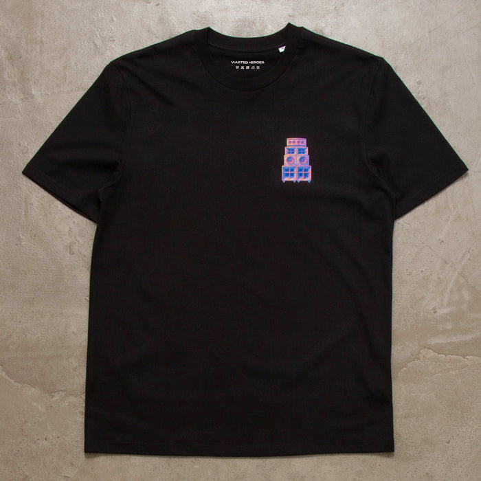 Doodle Funktion Back Print - Tshirt - Black