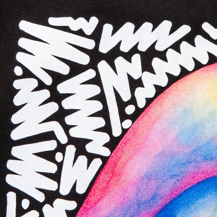 Doodle Sensation Front Print - Tshirt - Black