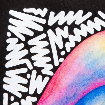 Doodle Sensation Front Print - Tshirt - Black