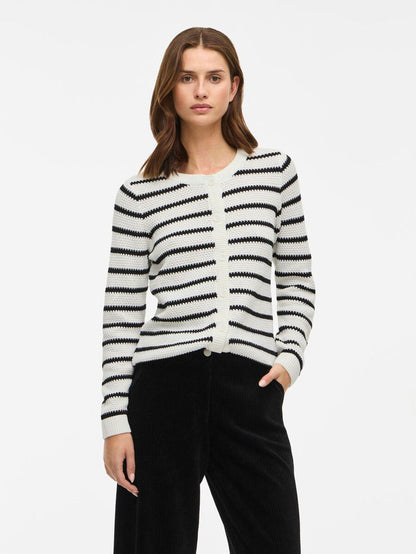 Dora Cardigan (White/Black)