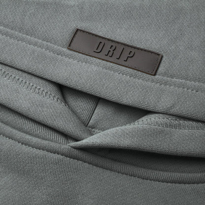DRIP CORE HOODIE-CHARCOAL