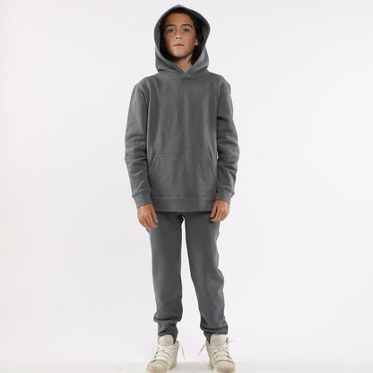 DRIP CORE HOODIE-CHARCOAL