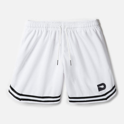DRIP SQUAD - RETRO WHITE SHORTS