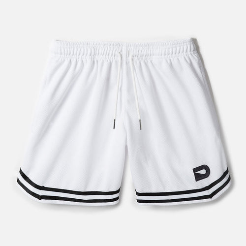 DRIP SQUAD - RETRO WHITE SHORTS