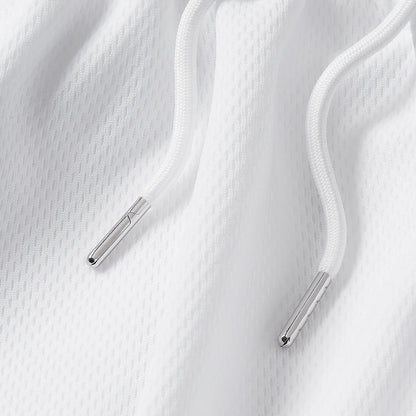 DRIP SQUAD - RETRO WHITE SHORTS