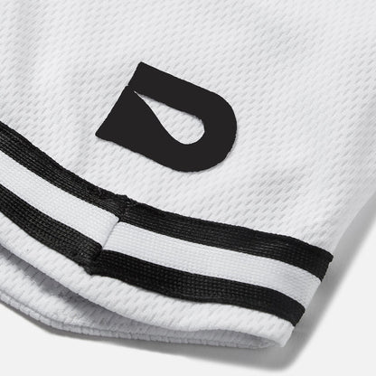 DRIP SQUAD - RETRO WHITE SHORTS
