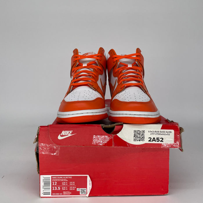 NIKE DUNK HIGH SYRACUSE DD1399-101 SIZE 12/13.5W