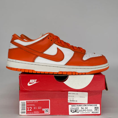 NIKE DUNK LOW SYRACUSE  CU1726-101 SIZE 12/13.5W