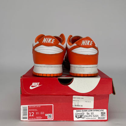 NIKE DUNK LOW SYRACUSE  CU1726-101 SIZE 12/13.5W