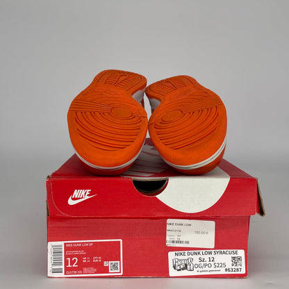 NIKE DUNK LOW SYRACUSE  CU1726-101 SIZE 12/13.5W