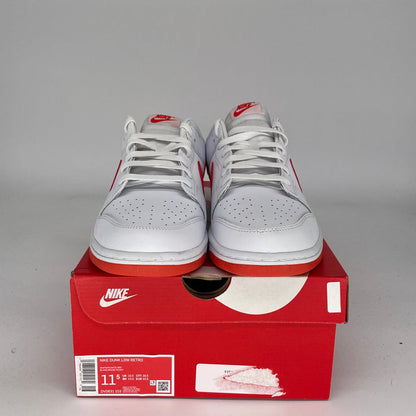 NIKE DUNK LOW WHITE PICANTE RED DV0831-103 SIZE 11.5/13W