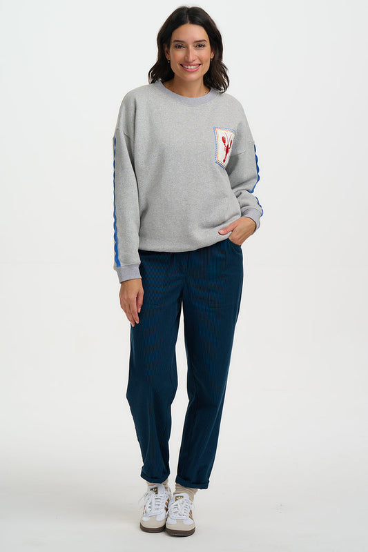 Eadie Relaxed Sweatshirt (Grey)