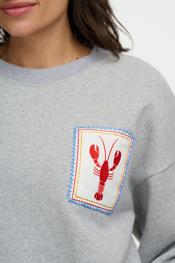 Eadie Relaxed Sweatshirt (Grey)