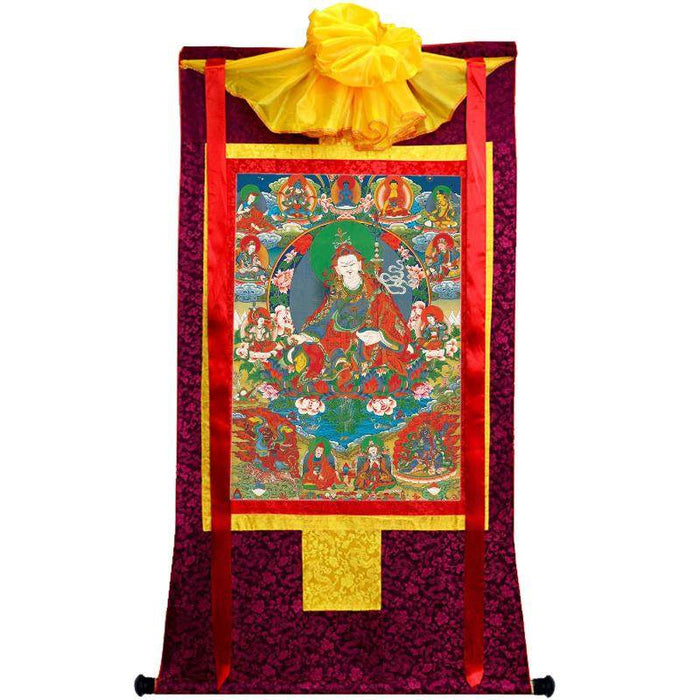Eight Manifestations of Guru Rinpoche - Padmasambhava - Tibetan thangka painting, view 5