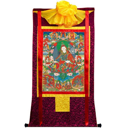 Eight Manifestations of Guru Rinpoche - Padmasambhava - Tibetan thangka painting, view 5